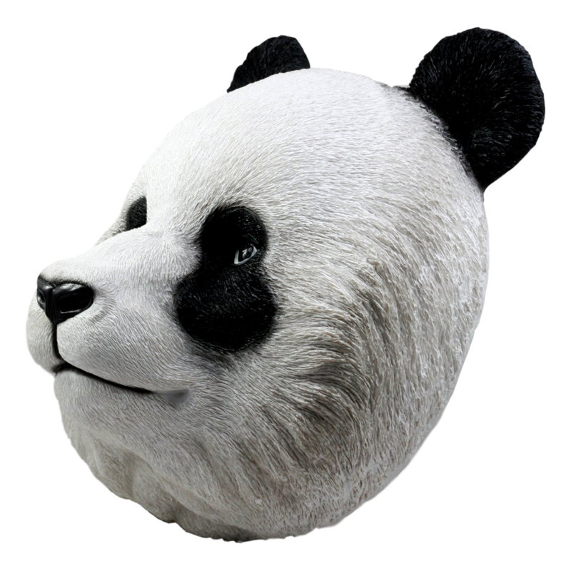 Faux Panda Bear Headfaux Taxidermy Panda Head From China Head Wall Mount Wall Sculptures Home Decor