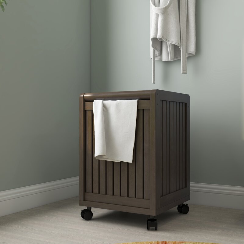 Rebrilliant Mobile Cabinet Laundry Hamper Reviews Wayfair