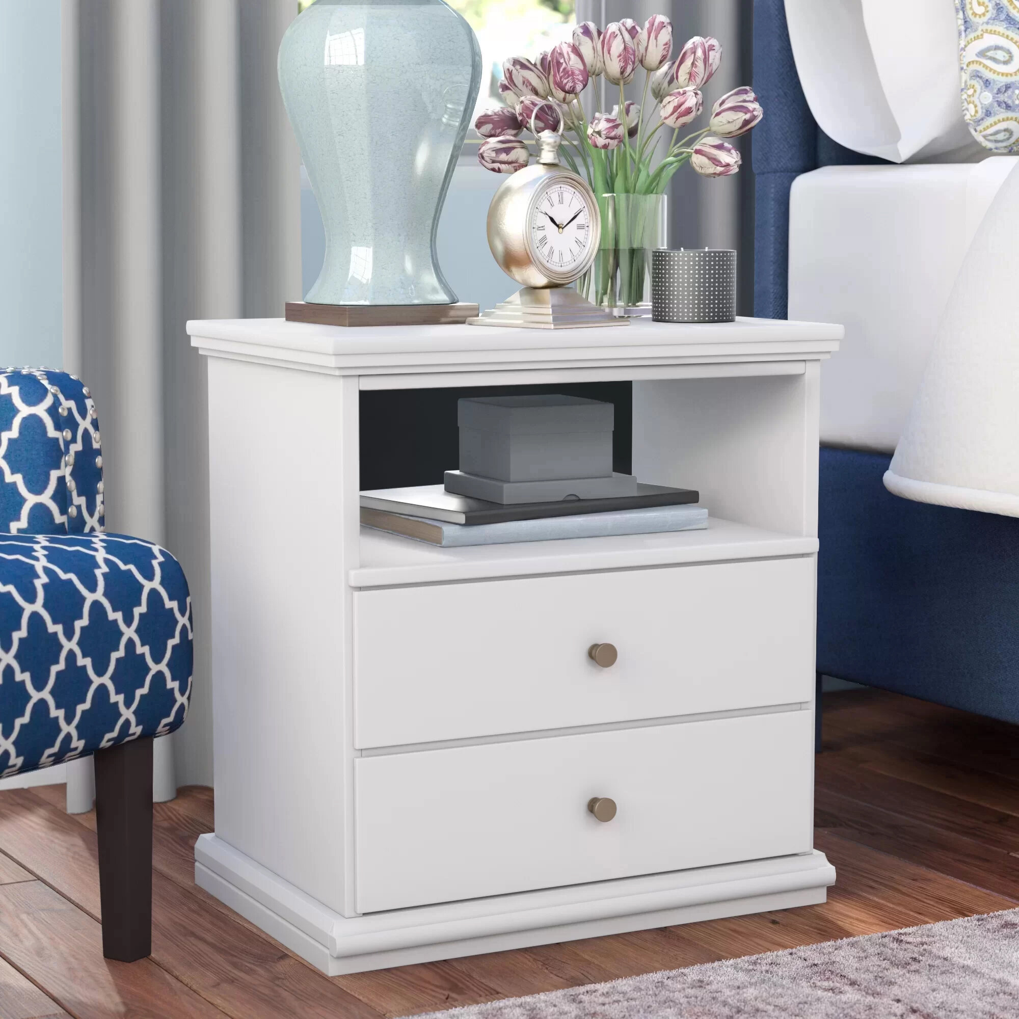 Winston Porter Petrin 1 Drawer Nightstand Reviews Wayfair