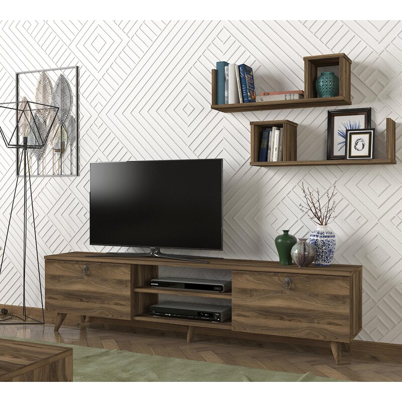 Millwood Pines Nimmons TV Stand for TVs up to 78" | Wayfair
