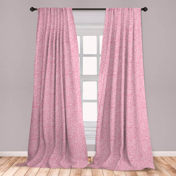 Pink Gingham Curtains Wayfair