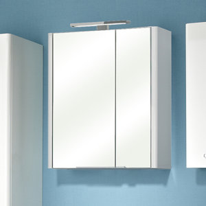 60 x 70 cm Verspiegelter Badschrank Piolo mit fr..