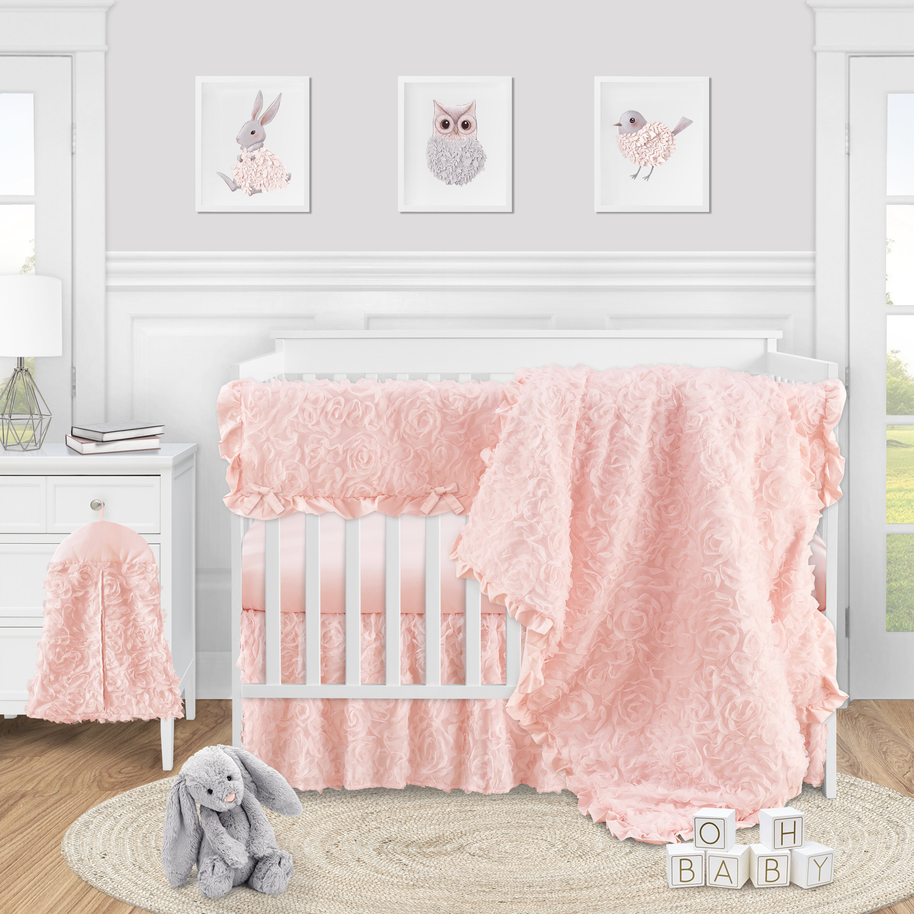rose crib set