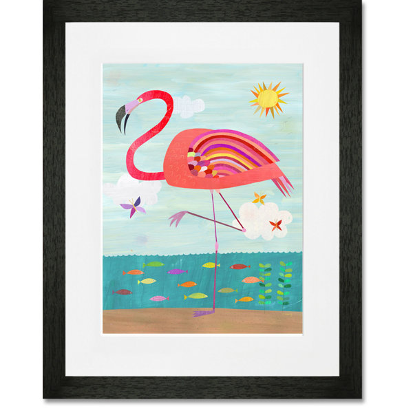 Oopsy Daisy Flamboyant Flamingo By Melanie Mikecz Framed
