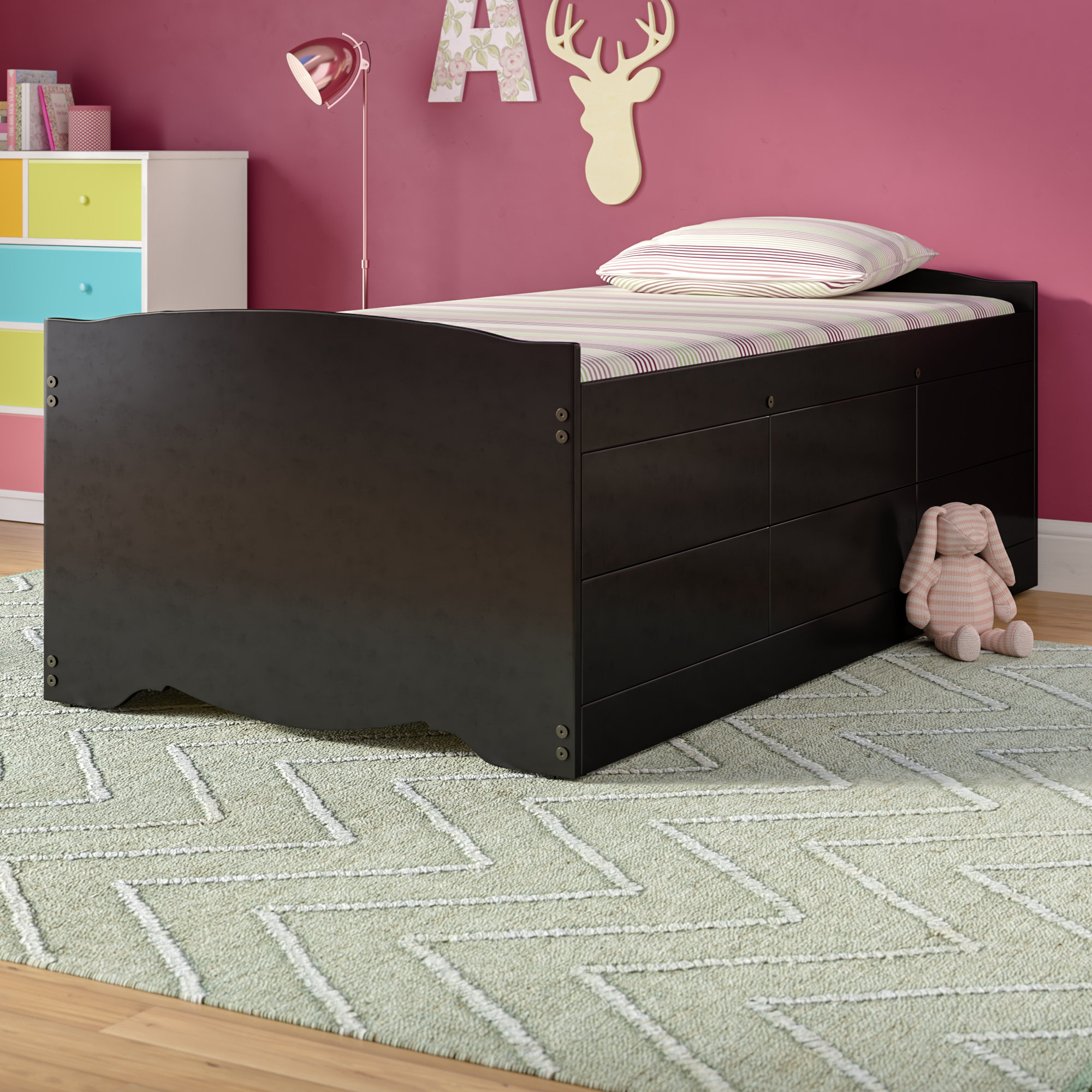 Viv Rae Rosenthal Twin Captain Bed With Storage Reviews Wayfair