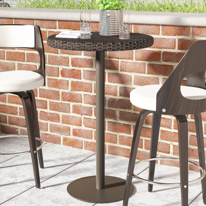 rattan bar table and stools