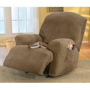 Stretch Pique T-Cushion Recliner Slipcover