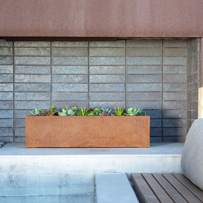 Corten Steel Series Window Box Planter