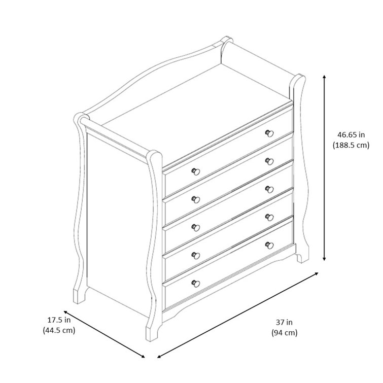 storkcraft avalon drawer universal dresser