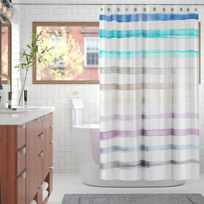 Chanley Striped Single Shower Curtain
