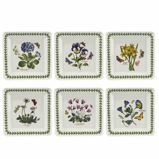 6 piezas, porcelana, 16 x 1,5 x 1 cm Botanic Garden Cuchara de té 