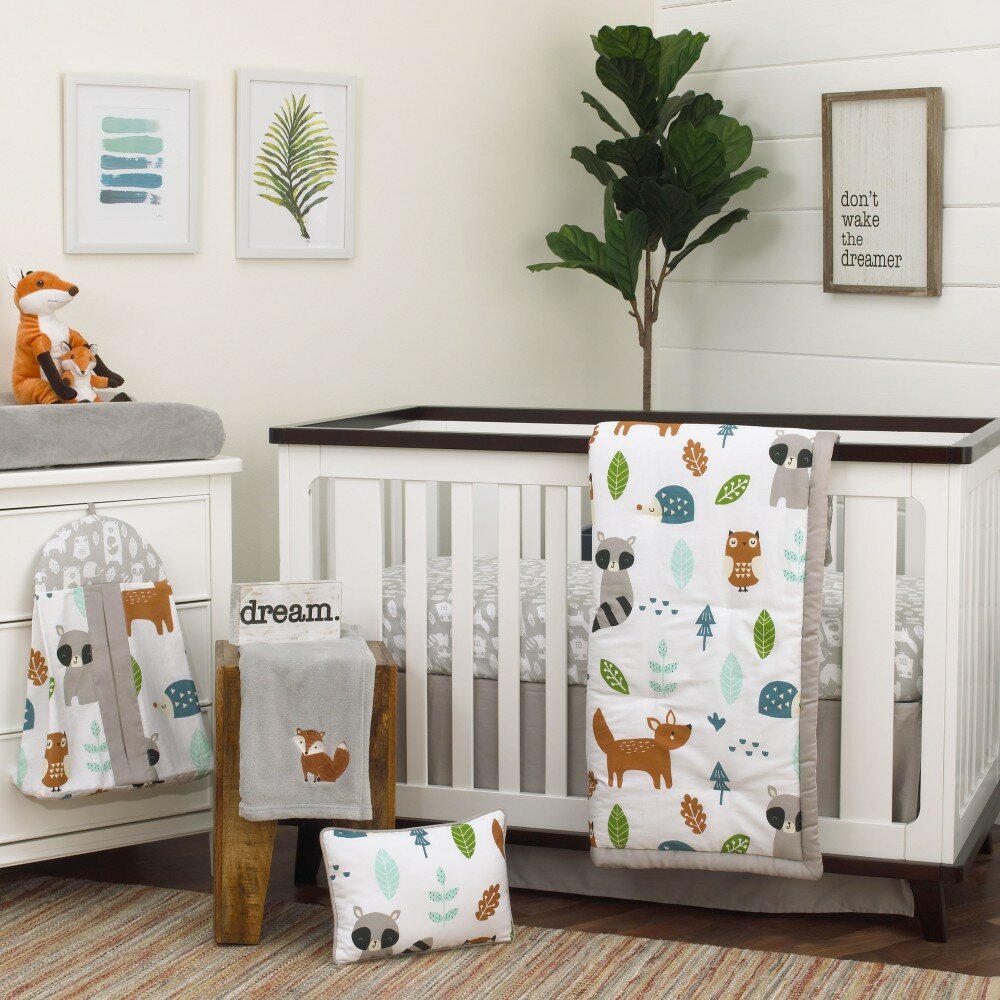 woodland cot bed sheets