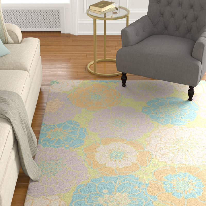 pic Gray Teal And Yellow Living Room wright floral green yellow gray teal blue indoor outdoor area rug