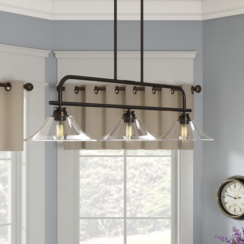 Laurel Foundry Modern Farmhouse Clayton 3 Light Kitchen Island