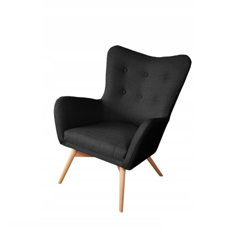 Ali Wingback Chair Isabelline Upholstery Colour: Graphite