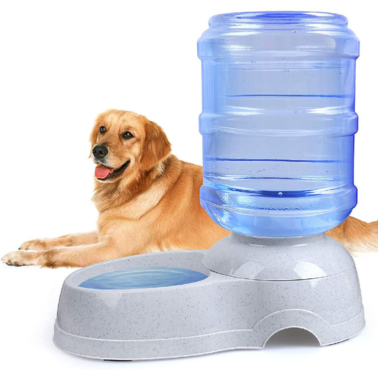 Huanan19862021 Pet Water Dispenser Station 3 Gallon 11l Replenish Pet Waterer For Big Dog Cat Animal Automatic Gravity Water Drinking Fountain Bottle Bowl Dish Stand Wayfair