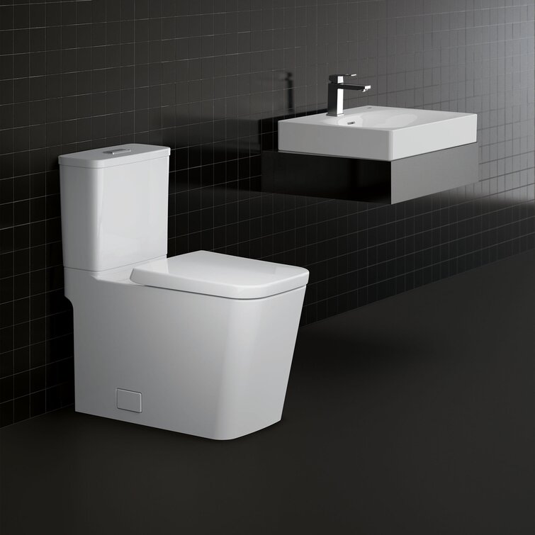 scheidsrechter toevoegen Vloeibaar GROHE Eurocube 1.28 GPF (Water Efficient) Elongated Two-Piece Toilet (Seat  Included) | Wayfair