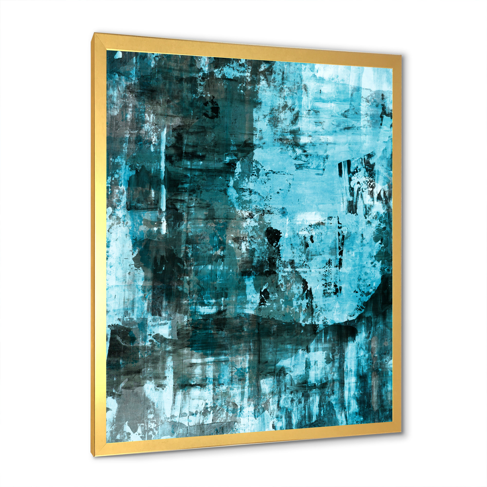 17 Stories Blue Abstract Art Painting Blue Abstract Art Painting ...