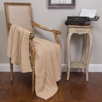 Amity Home Orie Ivory Cotton Throw