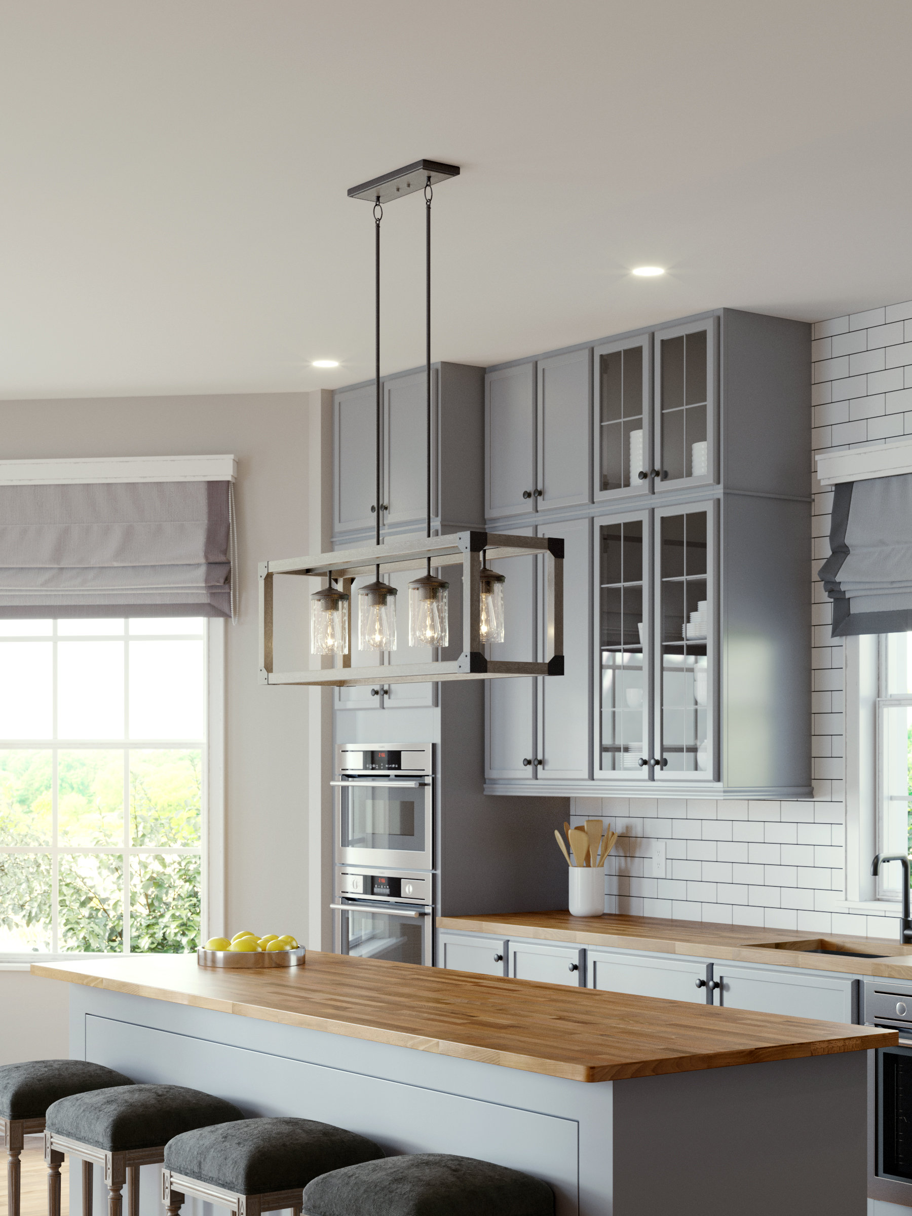 4 light kitchen pendant