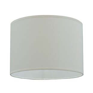Lampshade White and Navy Blue with Metallic Silver Grey Scandinavian Geometric 