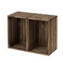 Rustic wood crates 2 sets of 4 