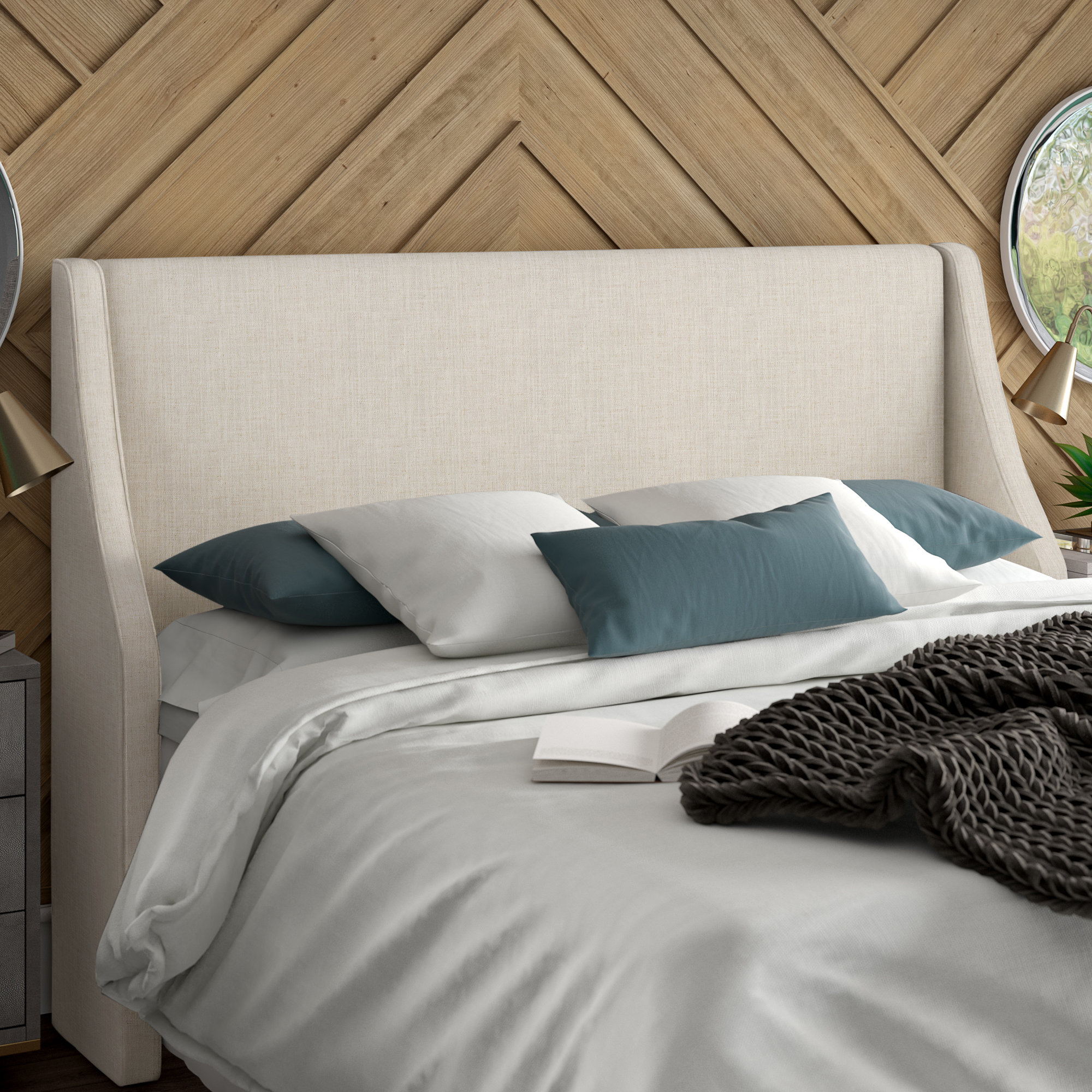 Mercury Row® Gerardi Upholstered Headboard & Reviews Wayfair