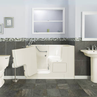Ella Walk In Bath Mobile Acrylic Dual Digital Control 45 X 26 Walk In Combination Bathtub Wayfair