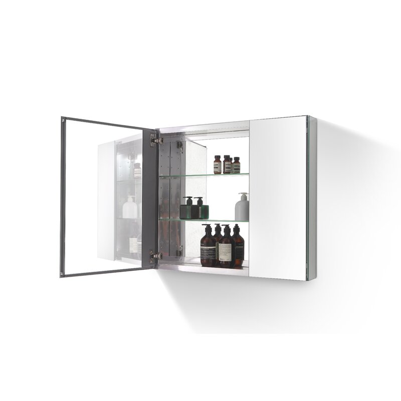 Rebrilliant Al 29 5 X 26 6 Recessed Medicine Cabinet Wayfair