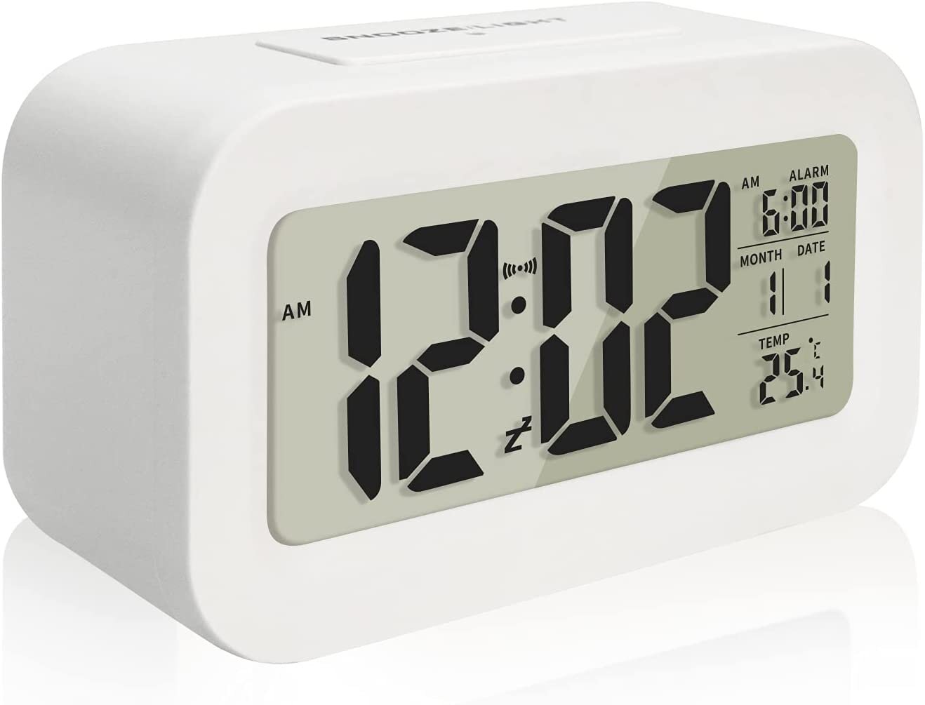 Digital Alarm Clock,battery Operated Small Desk Clocks,with Date,indoor ...