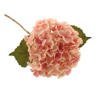pink-creme-farben Hydrangea Kunstblume Seidenblume Blüte 25cm Hortensie 60cm 
