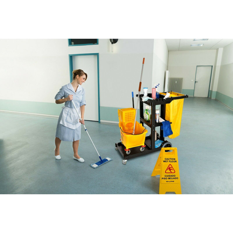 Alpine Industries Janitorial Platform Cleaning 74 Qt Mop Bucket Reviews Wayfair