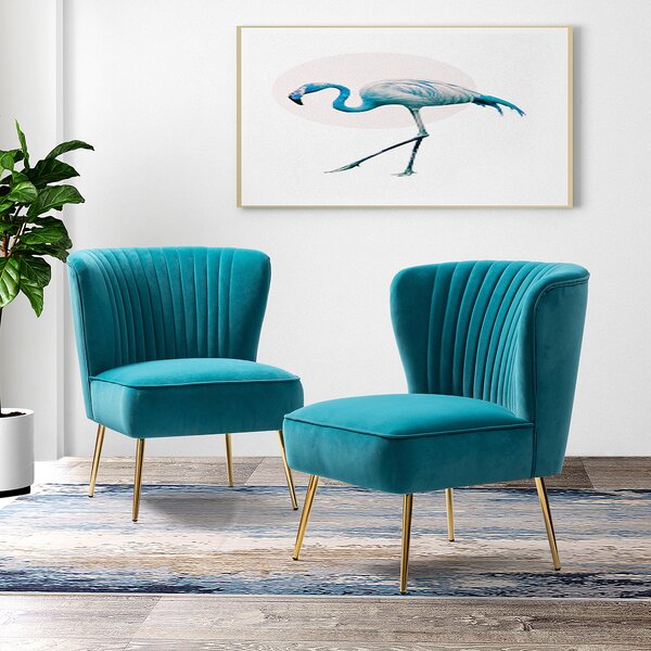 teal cocktail chair