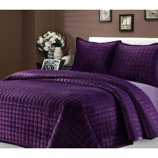 Purple Velvet Bedspread Home Decorating Ideas Interior Design