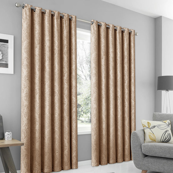 Rosdorf Park Sheer Eyelet Blackout Room darkening Thermal Curtains ...