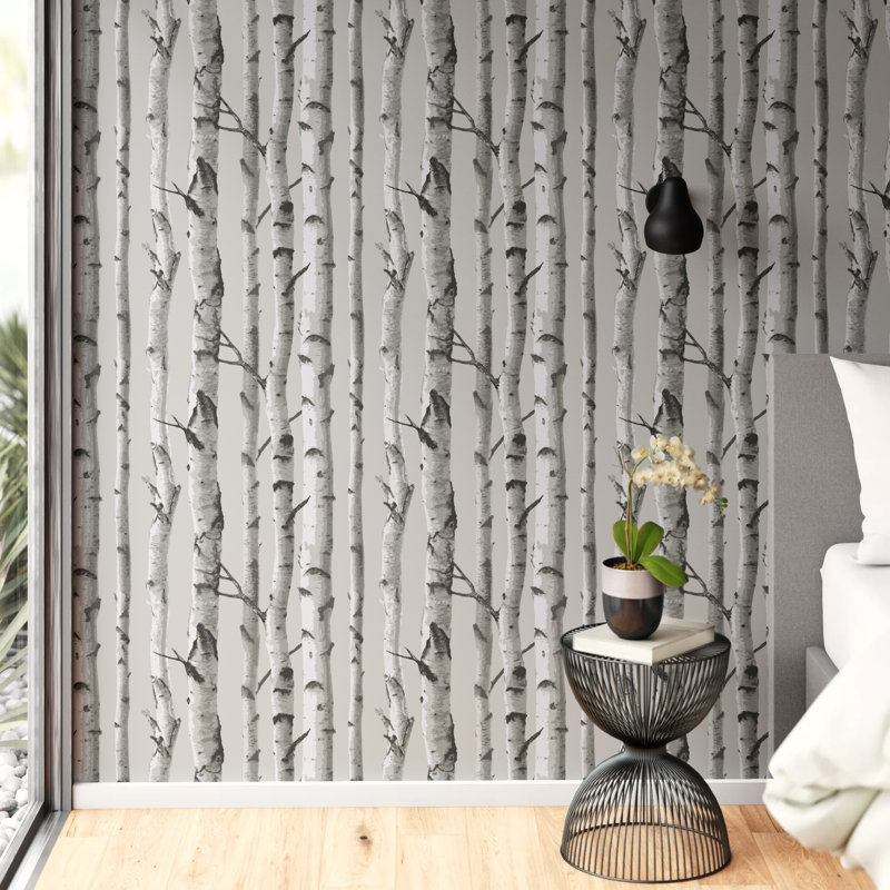 Munsell 18 X 20 5 Mountain Birch Gray Wallpaper Roll Reviews