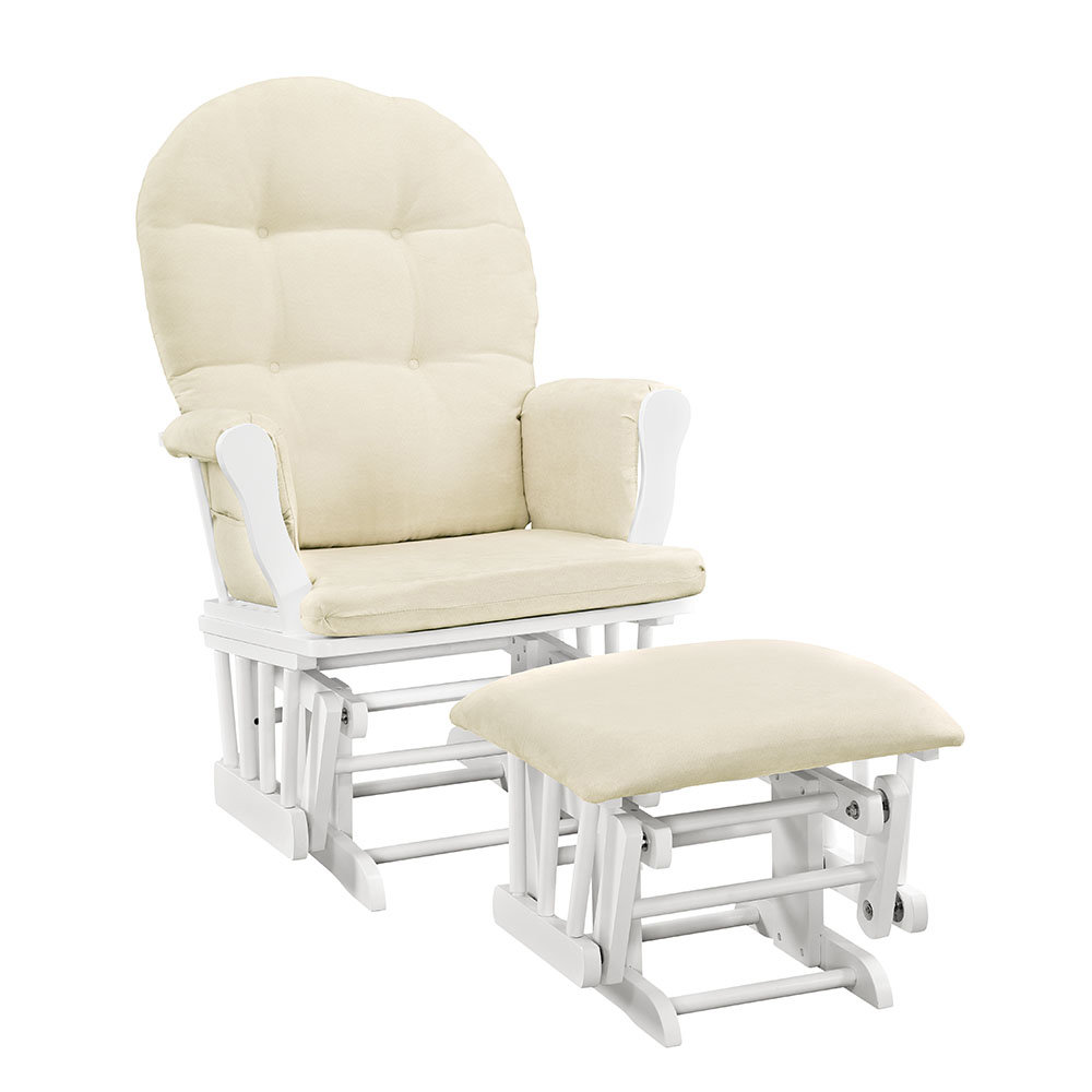 white nursery glider