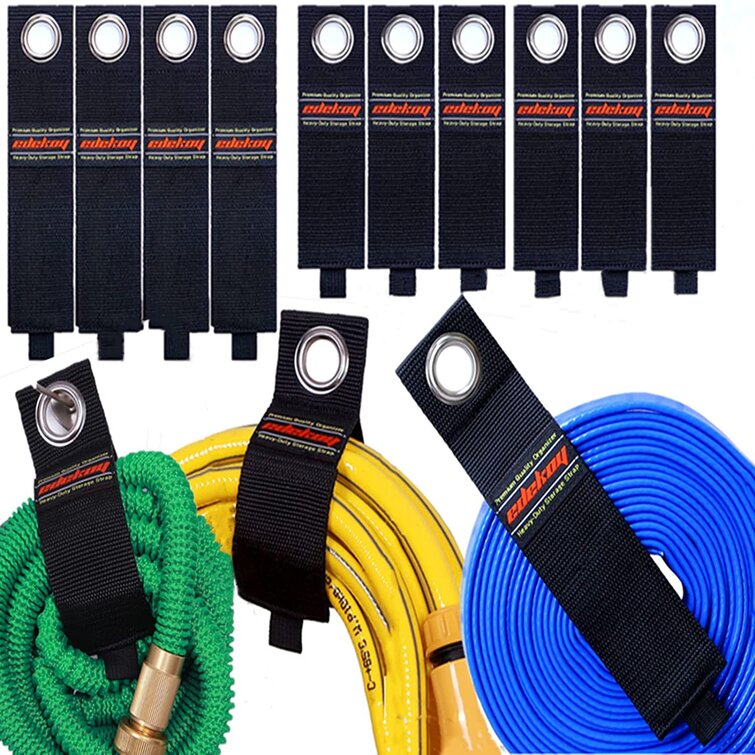 Garage Storage Organization Extension Cord Wrap Organizer Hose Holder Straps for Hang Heavy Duty Cable Rope or Tools fit Pool Hanger Garden Home Yard Shed Work Shop Pegboard Hooks 