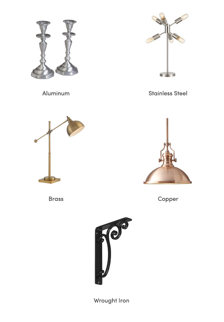 Types Of Metal And Finishes Guide Wayfair