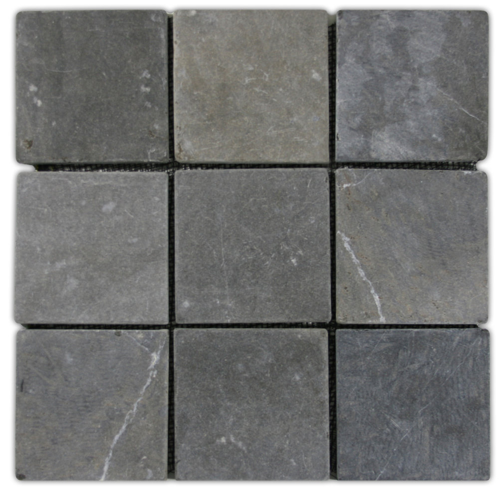 CNKTile Gambia 4" x 4" Natural Stone Mosaic Tile in Gray & Reviews