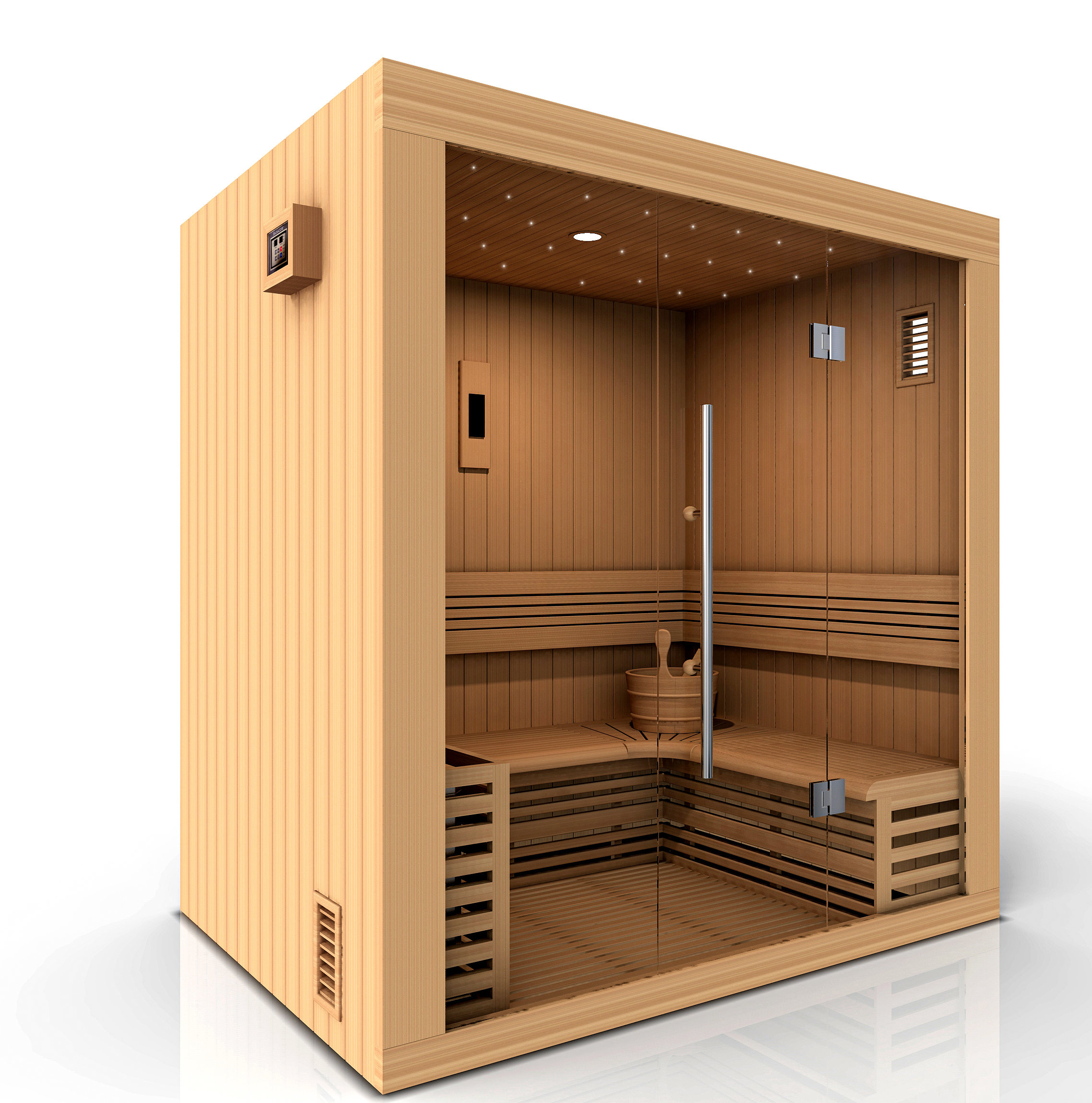 Golden Designs Copenhagen 3 Person Traditional Steam Sauna Wayfair