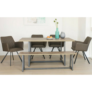 Dining Table Bench And Chairs Wayfair Co Uk Ingria Dining Set With 4 Chairs And One Bench
