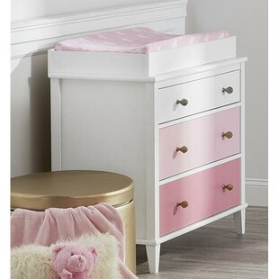 pink changing table