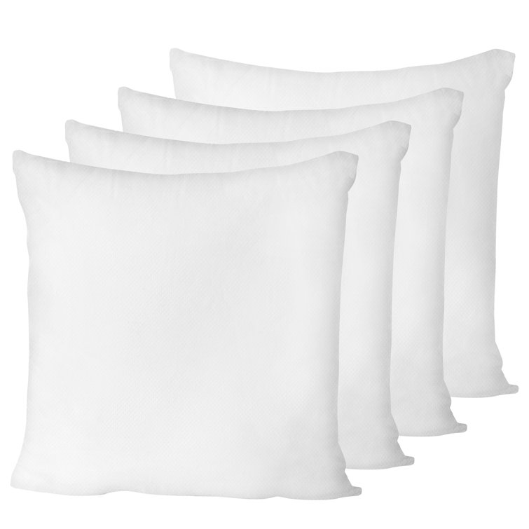 4 6 Cushion Pads 14"x 14" Inner Fillers Inserts Hollow Fiber Pack of 2 8 10