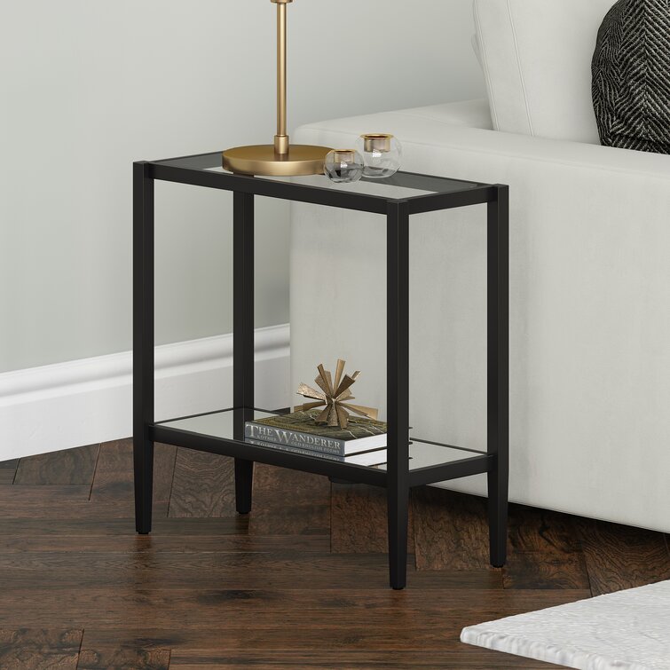 tall glass side tables