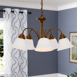Go to store & view more images Scaggs 5-Light Shaded Chandelier by Winston Porter