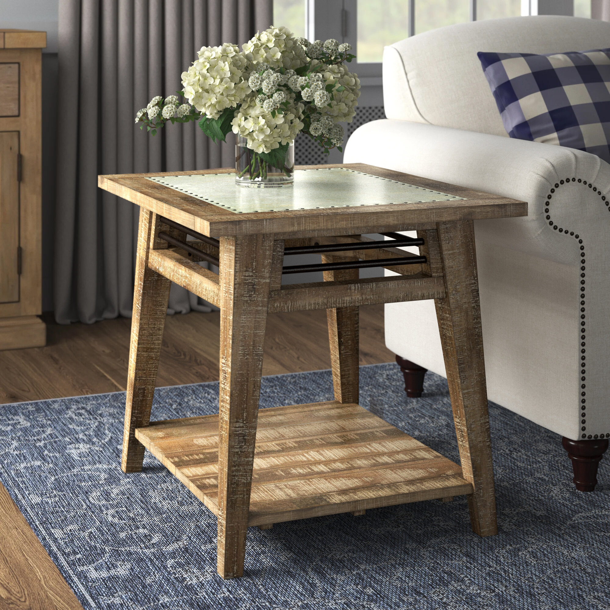 wayfair solid wood end tables