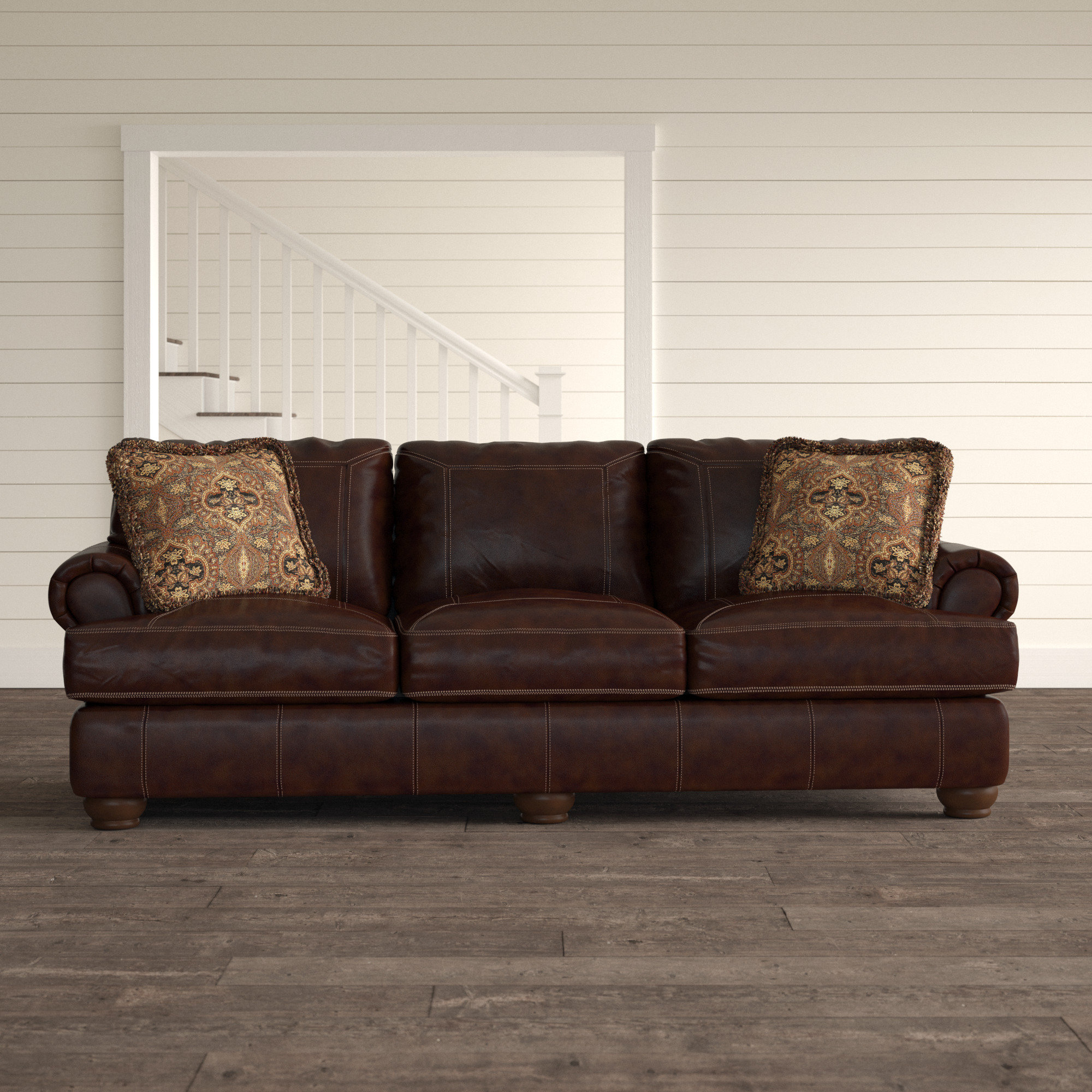 100 Cowhide Leather Sofa