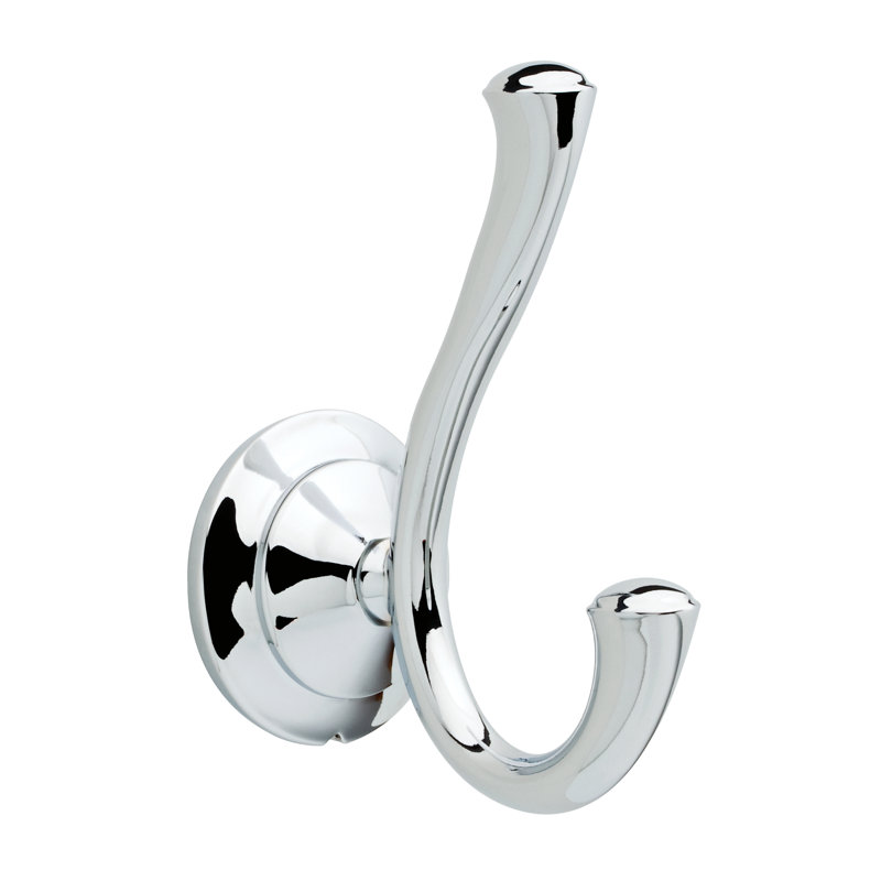 Lindenâ„¢ Double Towel Hook Bath Hardware Accessory Finish: Chrome