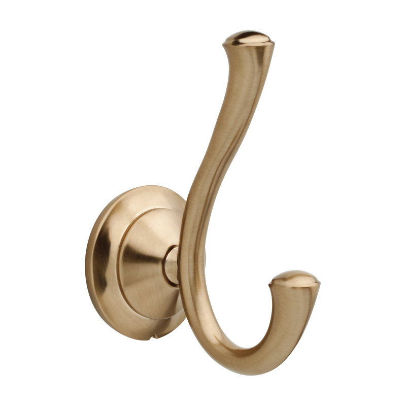 Linden™ Double Towel Hook Bath Hardware Accessory Finish: Brilliance Champagne Bronze